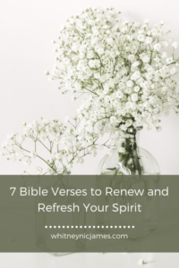 Bible Verses to Renew and Refresh