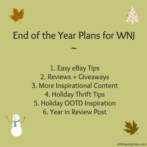End of the Year Blog Plans