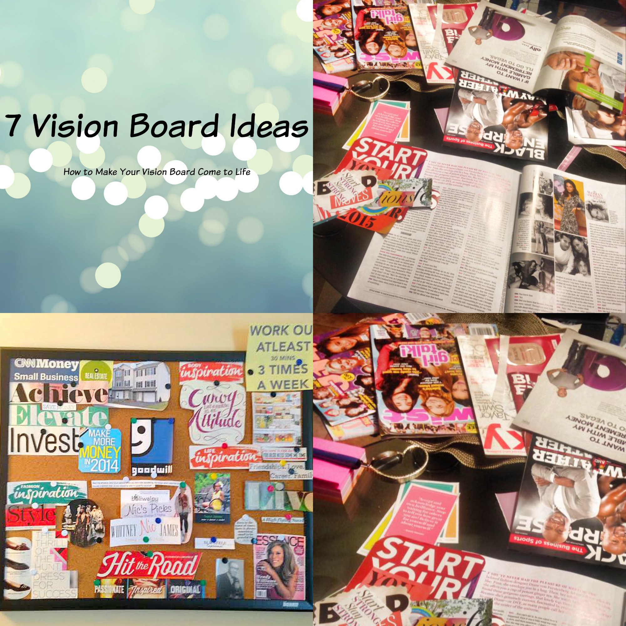 Vision Board Ideas - Whitney Nic James
