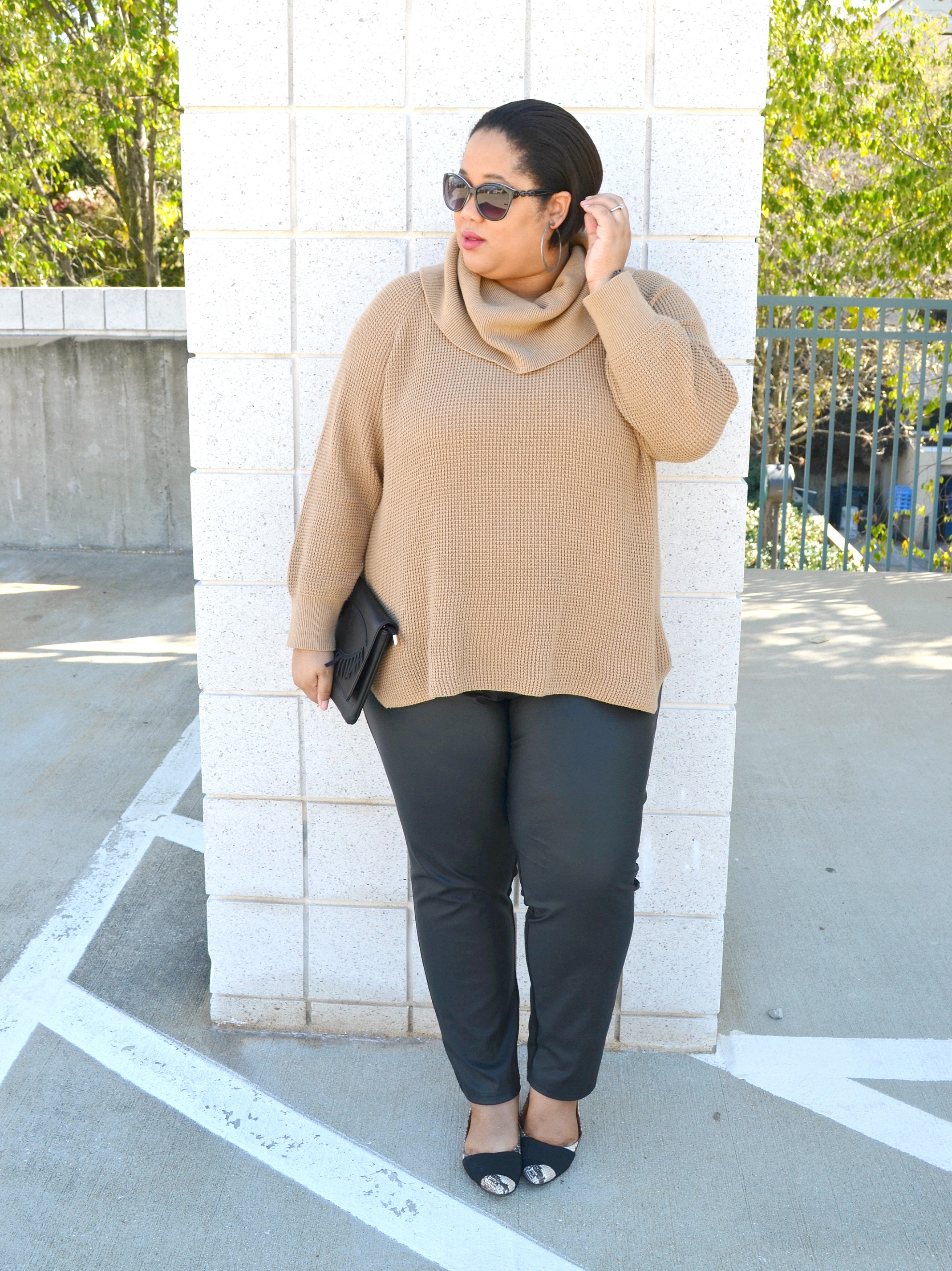 Chunky Sweaters and Leggings OOTD