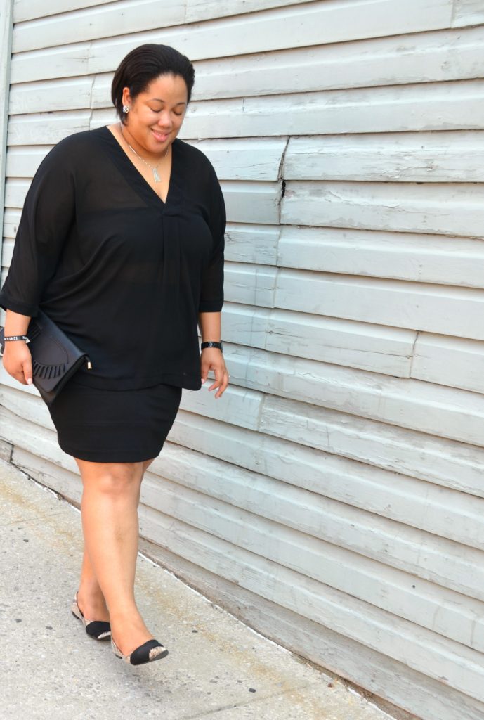Personal Style | Black Skirt and Black Blouse